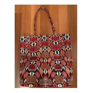 Red Python bag